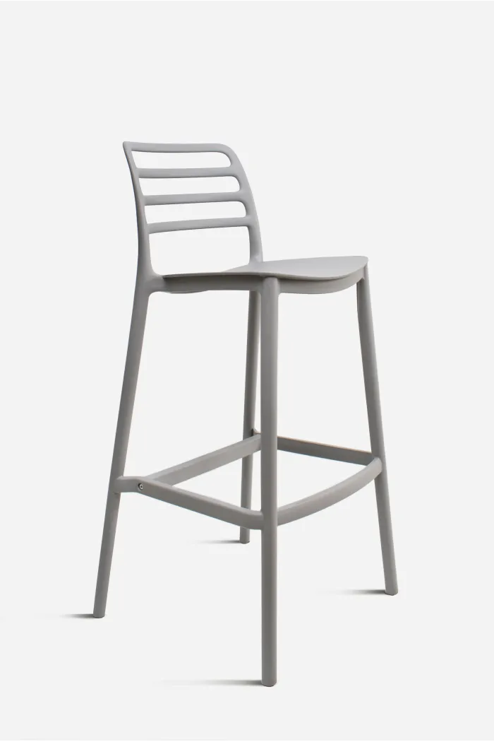 Taburete PP Gris 48x47x101 cm