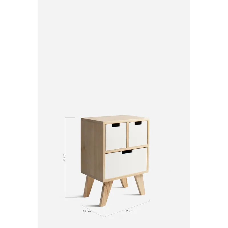 Mueble Auxiliar de 3 Cajones ─ Madera