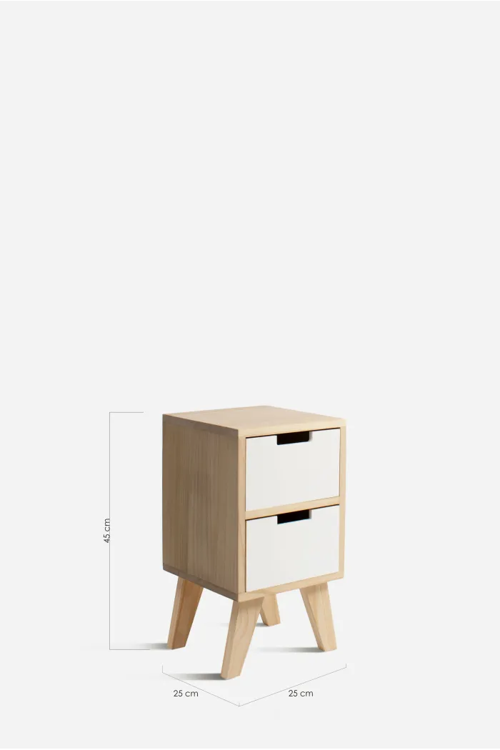 Mueble Auxiliar de 2 Cajones ─ Madera