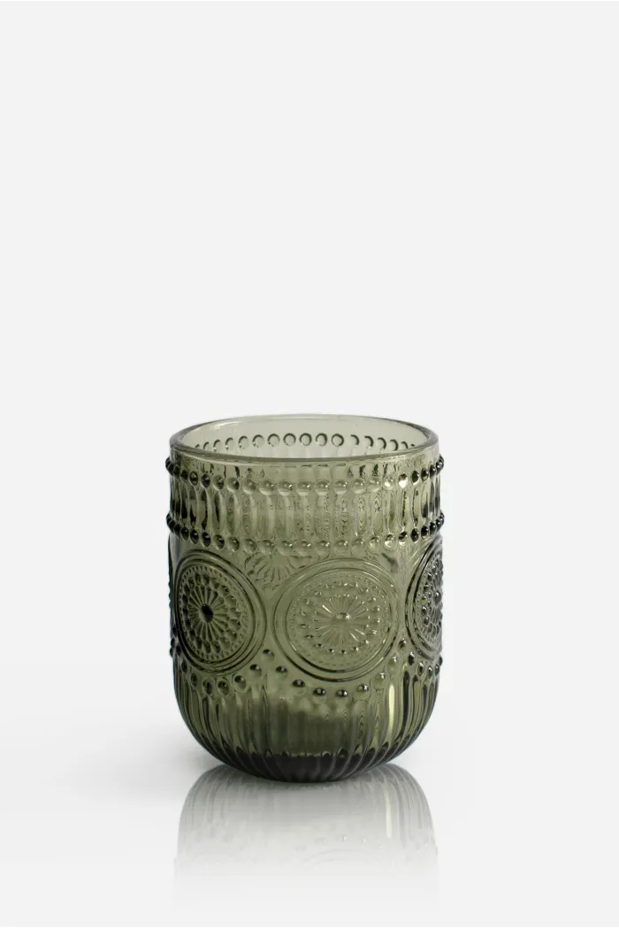 Pack de 6 Vasos de Cristal Gris 250ml─ Ø7,5x9,5cm