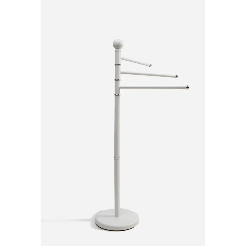 Toallero de Metal Blanco─ Ø22x90cm