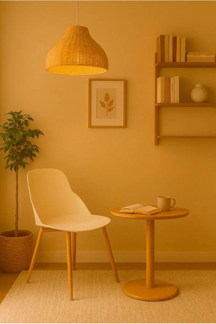 Silla de Comedor Moderna en Madera y Polipropileno - Modelo Berlín