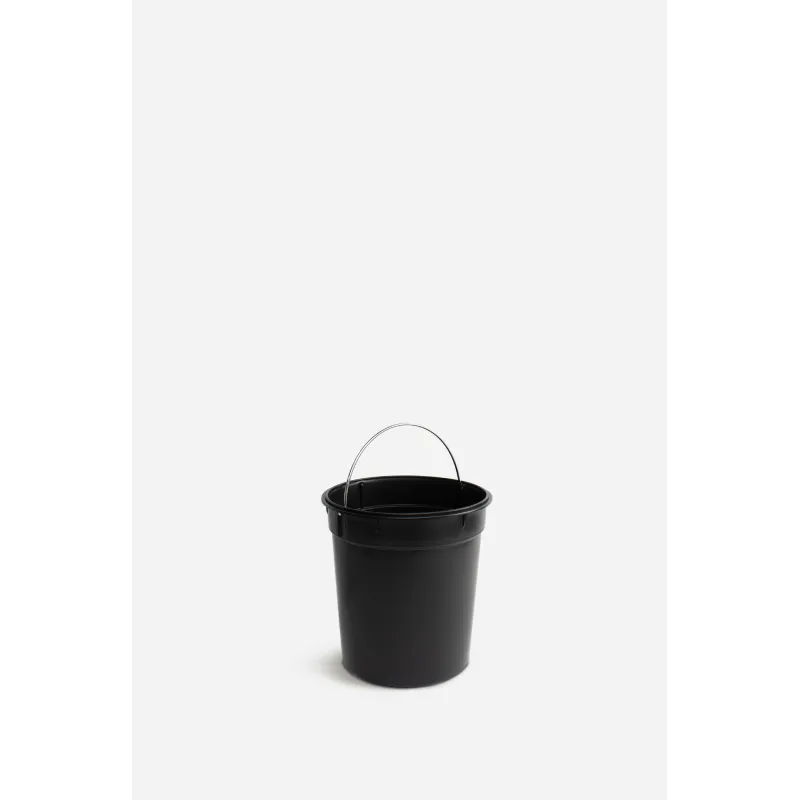 Papelera de Metal con Tapa de Bambú y Pedal – 3L (Ø17 x 23 cm)