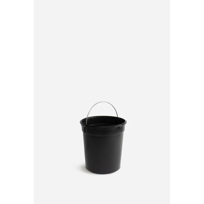 Papelera de Baño de Metal 5L | Papelera con Pedal y Bambú