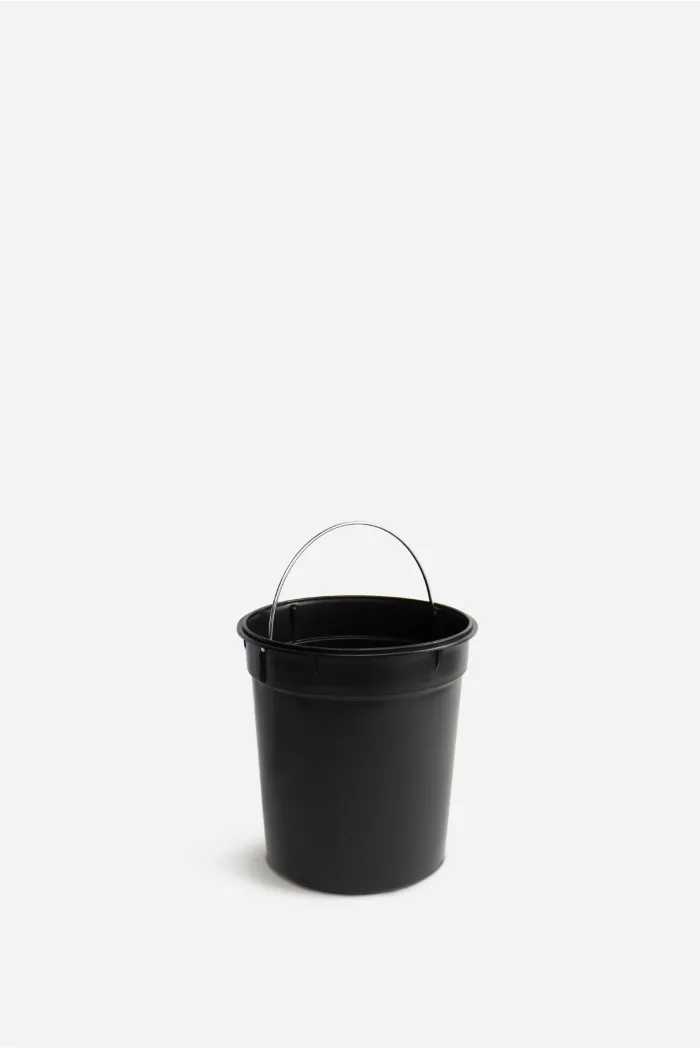 Papelera de Baño de Metal 5L | Papelera con Pedal y Bambú