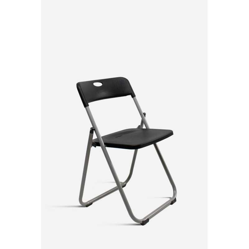 Silla Plegable de Metal Negra - Ahorra Comprando en Pack