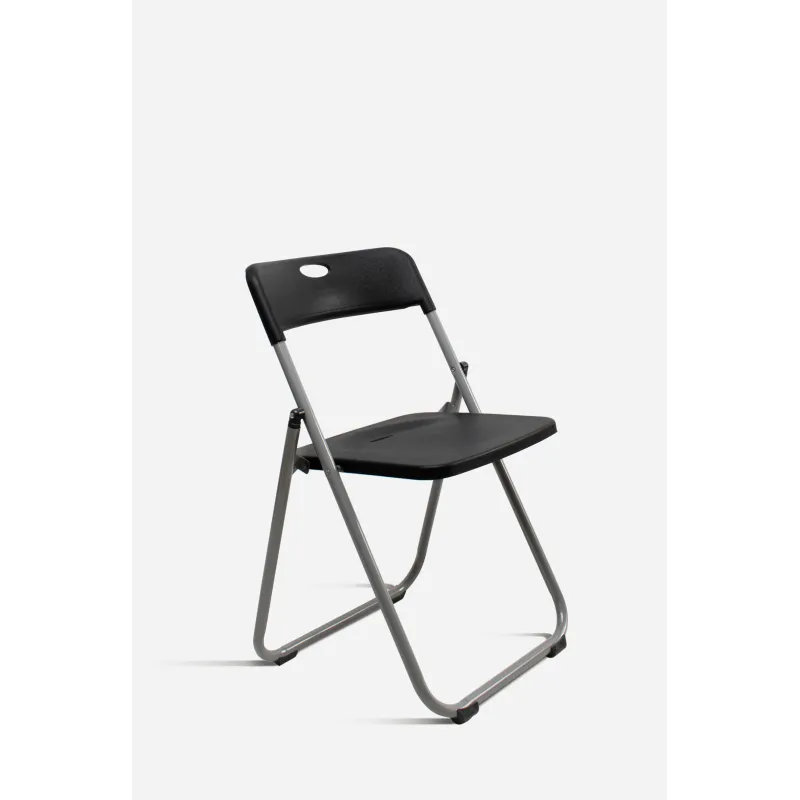 Silla Plegable de Metal Negra - Ahorra Comprando en Pack