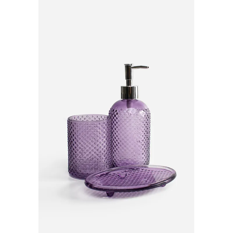 Juego de Baño de Cristal─ Violeta