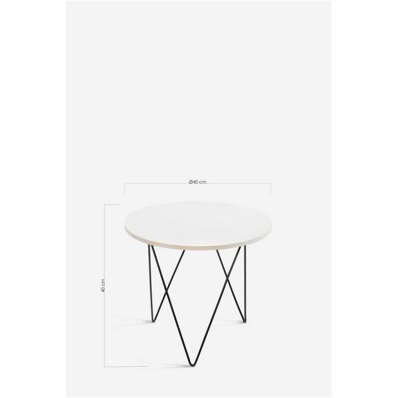 Mesa auxiliar, mesa sofa, mesa estilo industrial