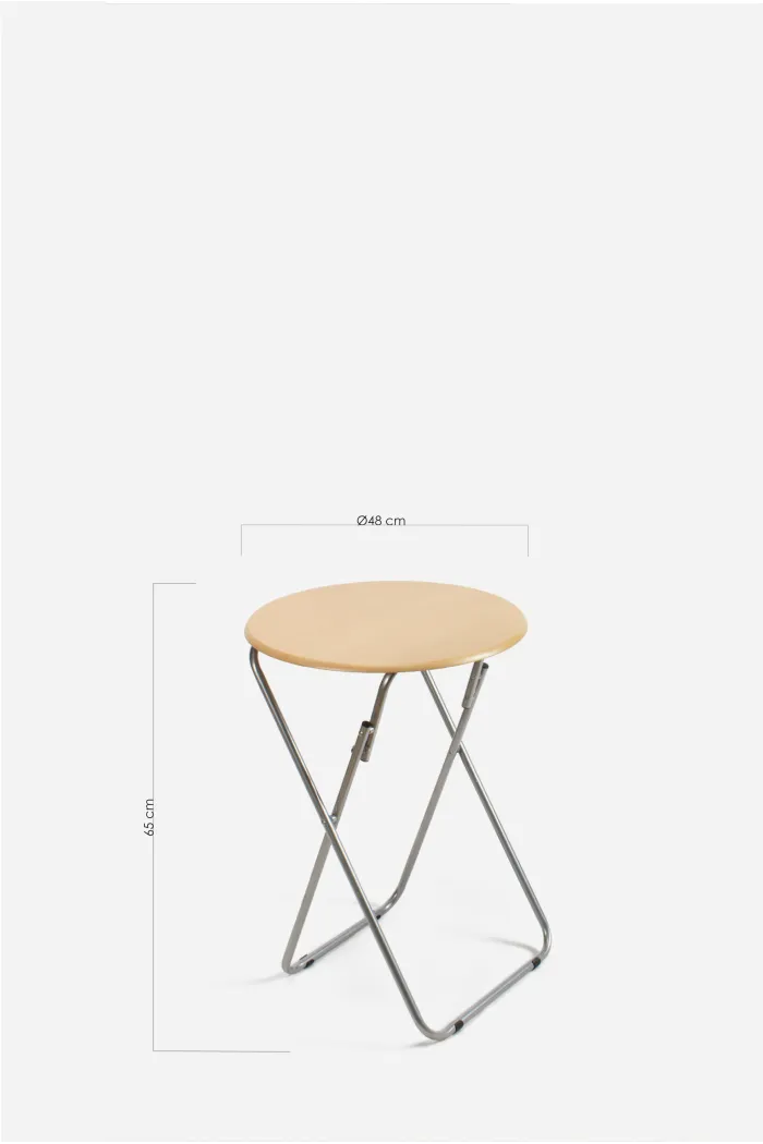 MESA PLEGABLE REDONDA DE MADERA