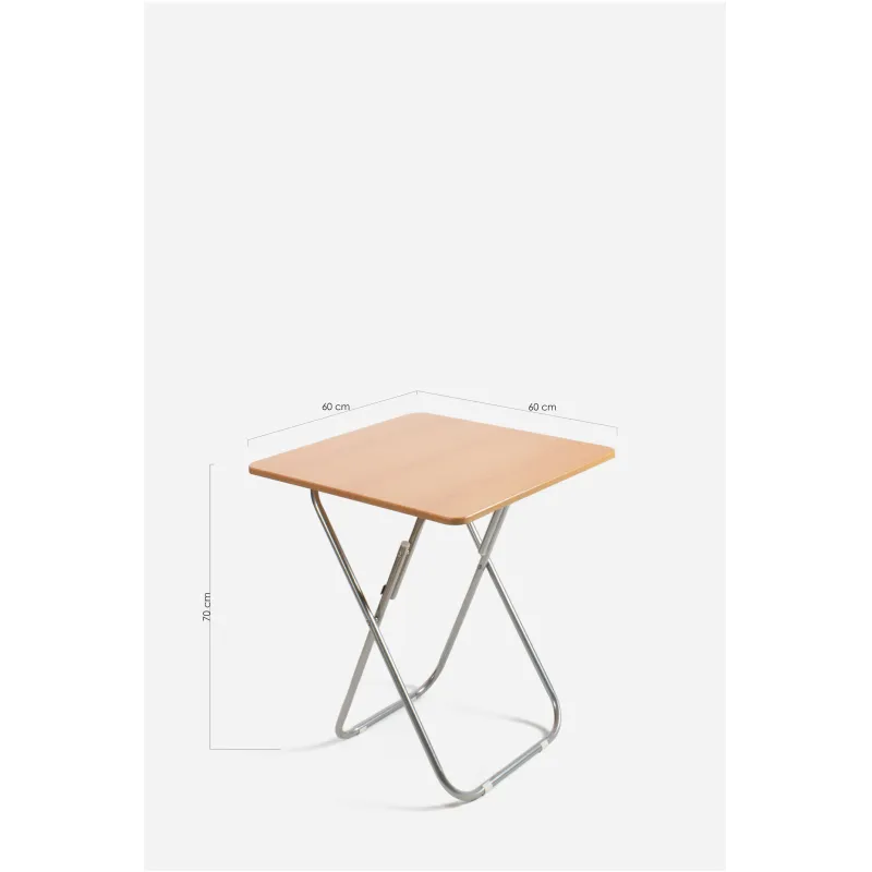 MESA PLEGABLE CUADRADA MADERA
