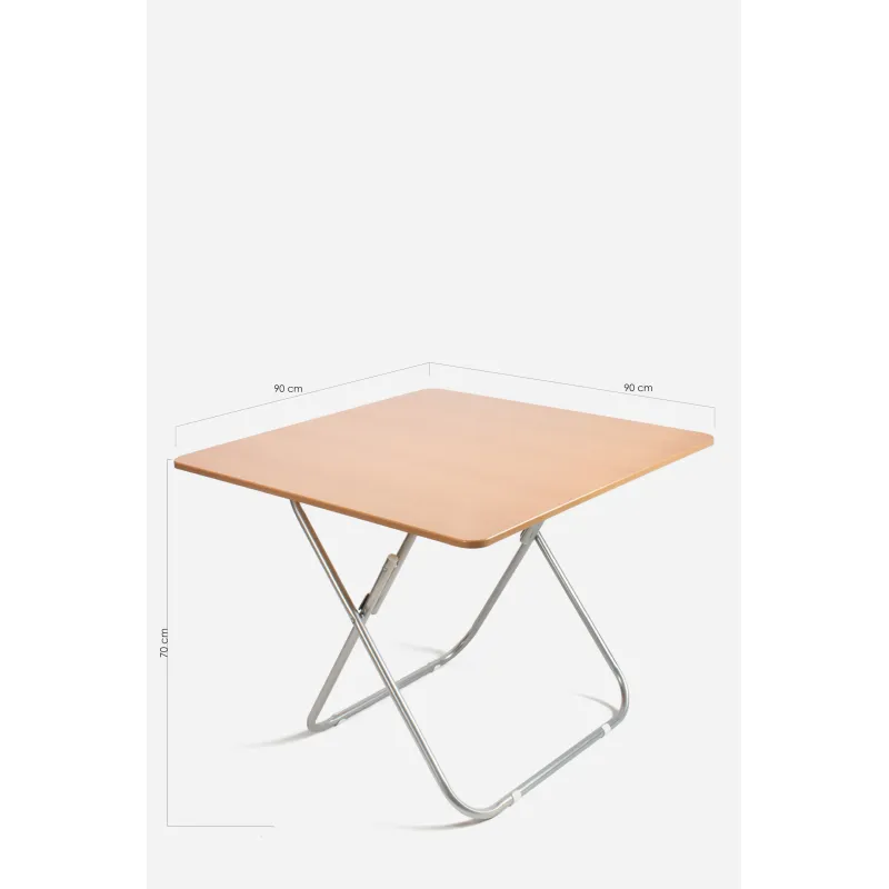 MESA PLEGABLE CUADRADA MADERA