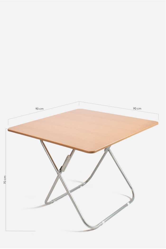 MESA PLEGABLE CUADRADA MADERA