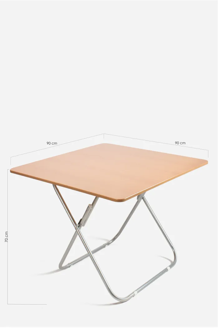 MESA PLEGABLE CUADRADA MADERA