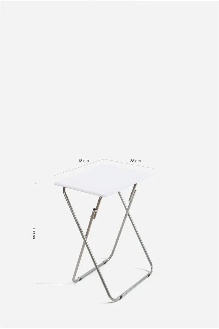 MESA PLEGABLE RECTANGULAR BLANCA