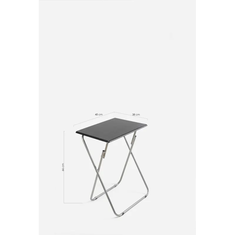 MESA DE MADERA PLEGABLE RECTANGULAR - 48X38X66 cm