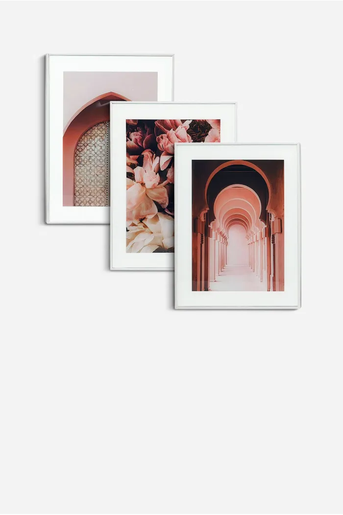 Set de 3 Cuadros de Cristal en Varios Modelos - 40x30 cm