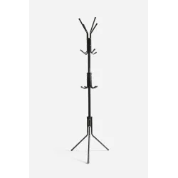 Perchero de Pie Negro 170 cm