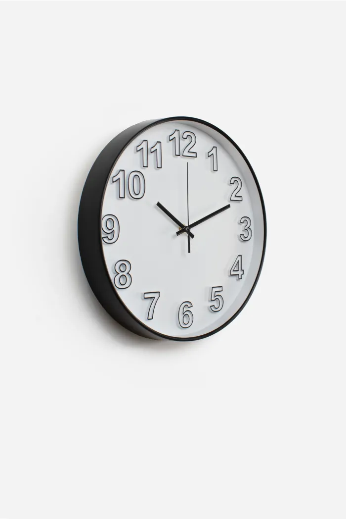 Reloj de Pared Ø30x4,5cm─ 2 Colores