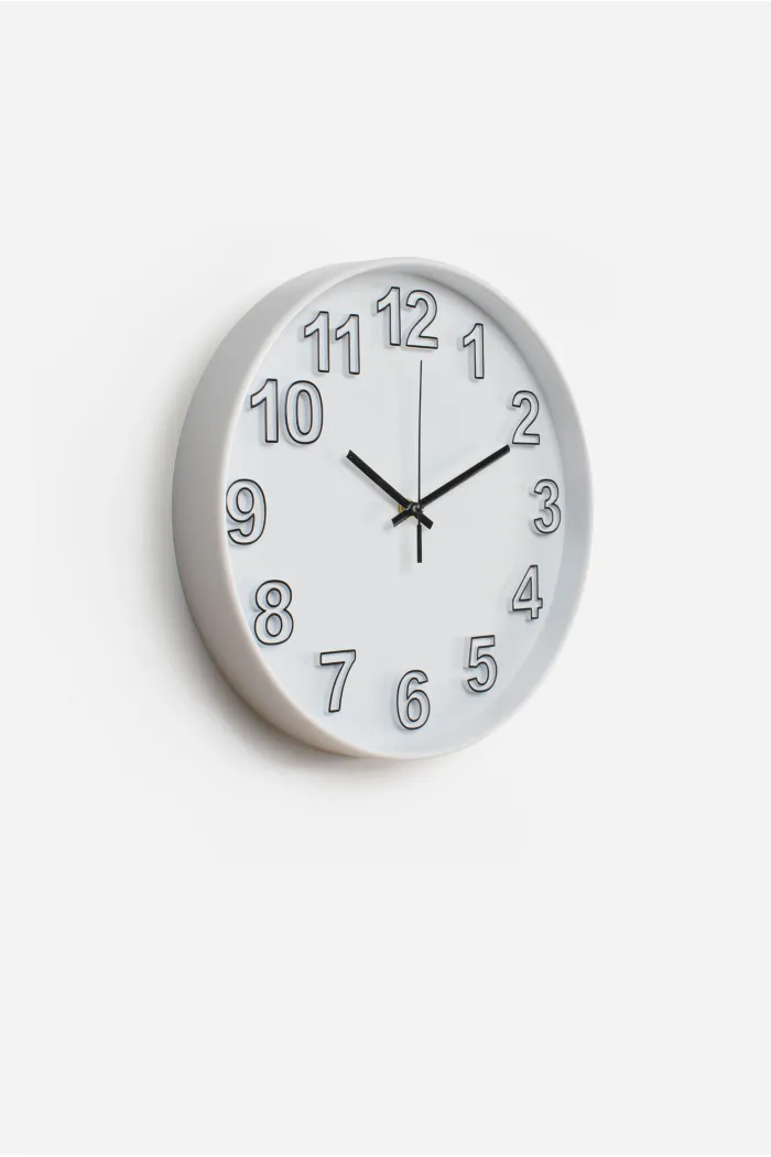 Reloj de Pared Ø30x4,5cm─ 2 Colores