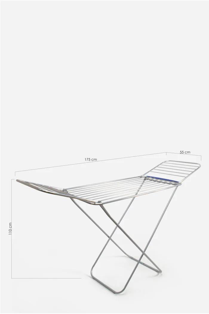 Tendedero Metálico de Pie de 20 m de Capacidad - 175x55x110 cm - 2 Colores