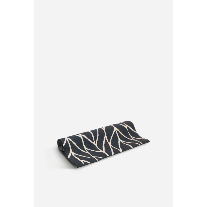 Alfombra negra microfibra (180x120 cm) shapes