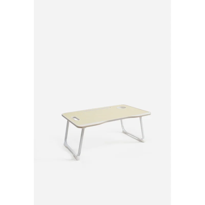 Bandeja de Cama Plegable con Posavasos y Asa - 60x40x27 cm - Varios Tonos