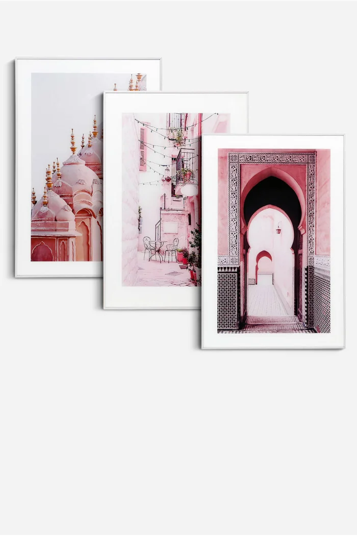 Set de 3 Cuadros de Cristal 60x40 cm