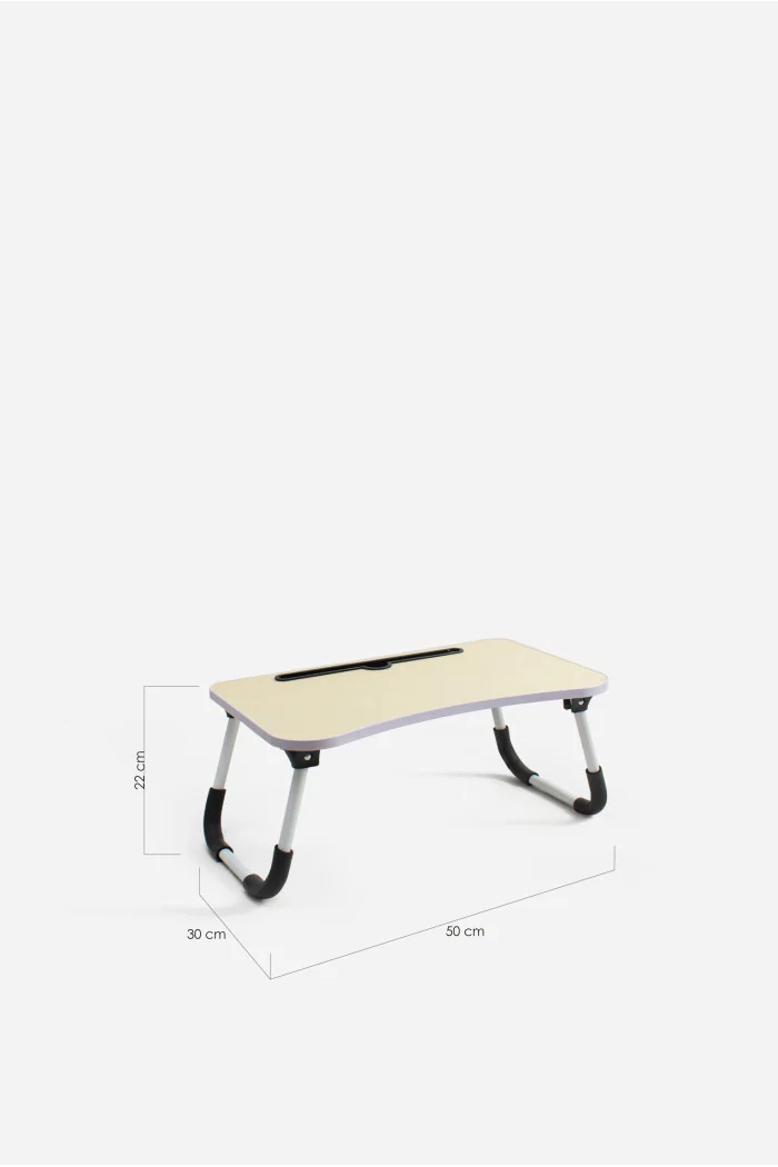 Bandeja de Cama Plegable con Soporte para Tablet (50x30x22 cm) - Varios Tonos