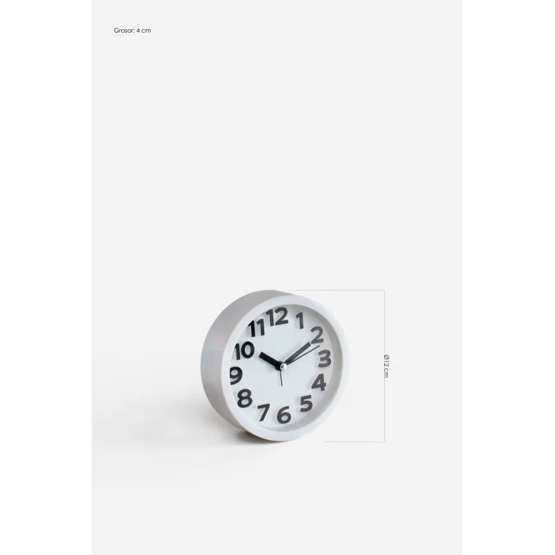 Reloj Despertador PP Ø12x4 cm – 2 Colores
