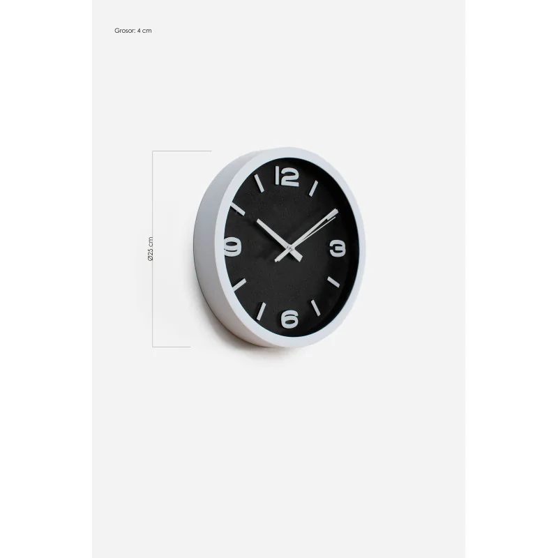 Reloj de Pared Ø25x4cm─ 2 Colores