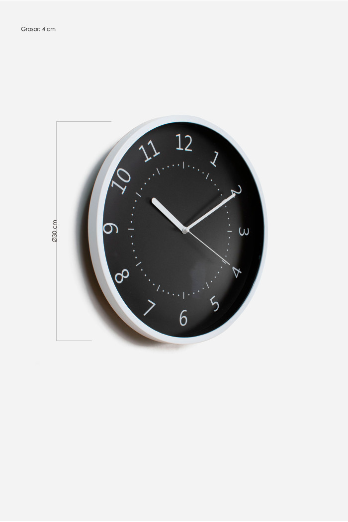 Reloj de Pared Ø30x4cm─ 2 Colores