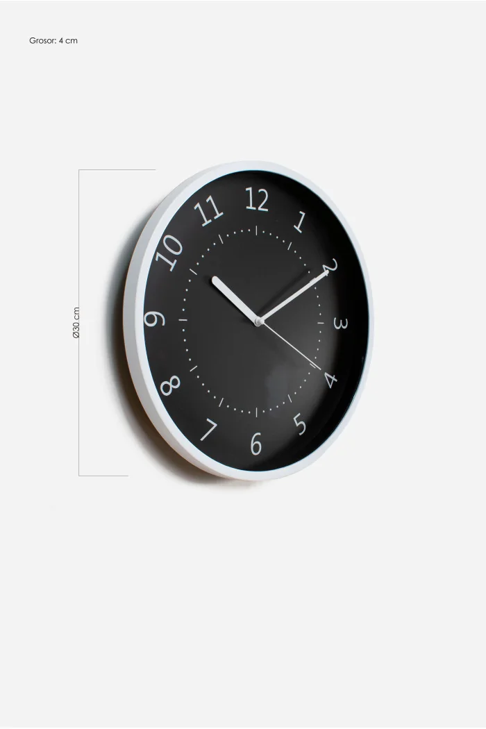 Reloj de Pared Ø30x4cm─ 2 Colores