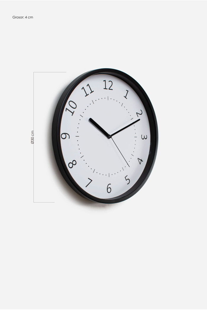 Reloj de Pared Ø30x4cm─ 2 Colores