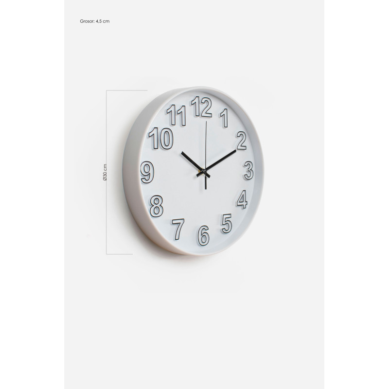 Reloj de Pared Ø30x4,5cm─ 2 Colores
