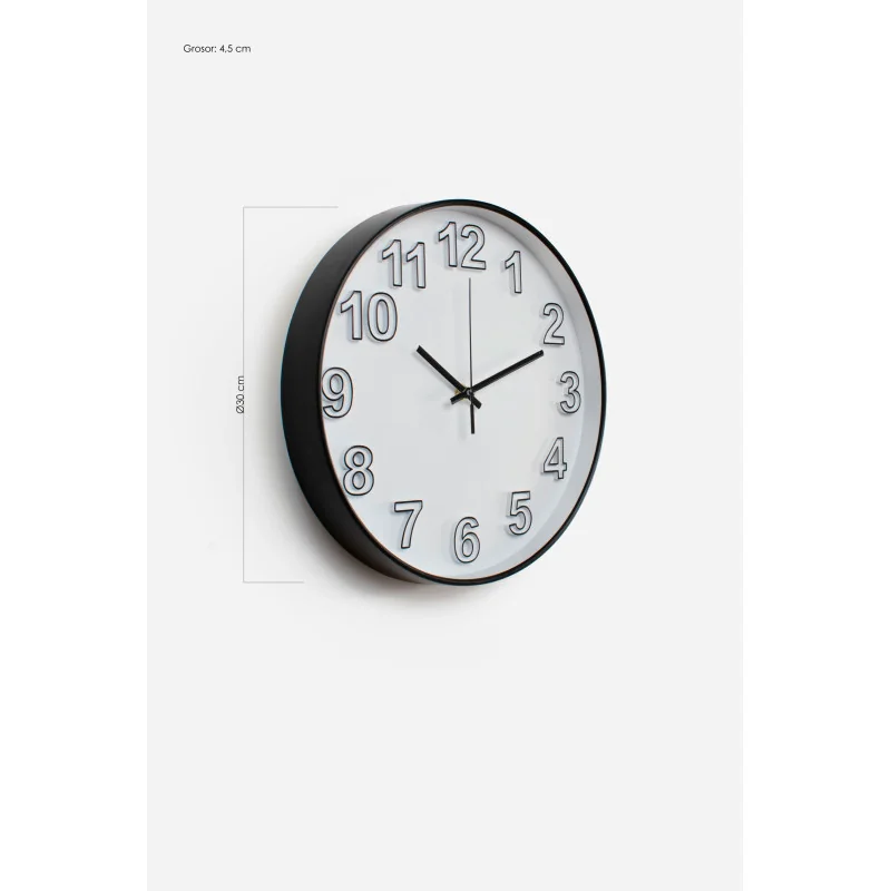 Reloj de Pared Ø30x4,5cm─ 2 Colores
