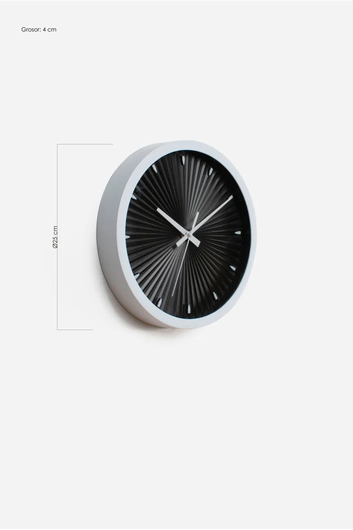 Reloj de Pared Ø25x4cm─ 2 Colores
