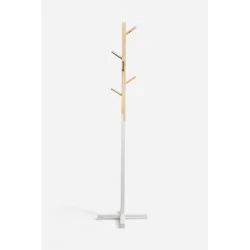 Perchero de Pie de Madera en 2 Tonos Sven - 176 cm