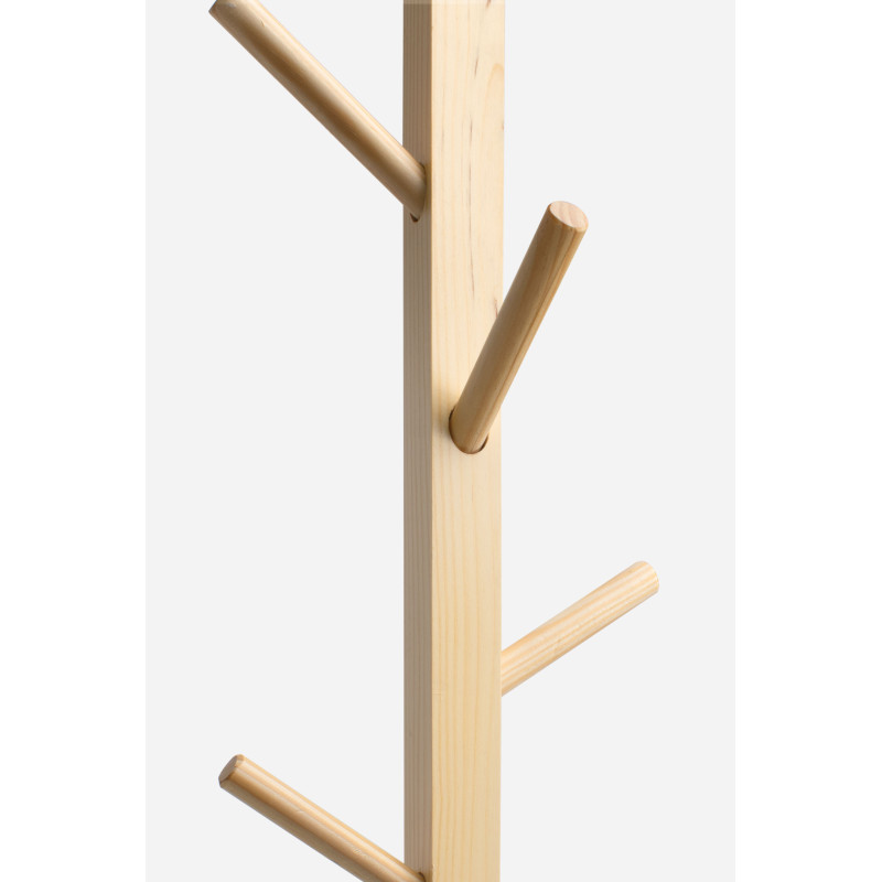 Perchero de Pie de Madera en 2 Tonos - 176 cm