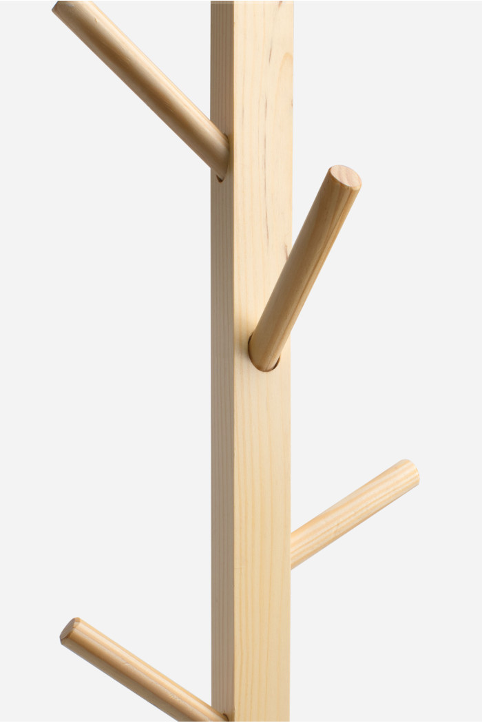 Perchero de Pie de Madera en 2 Tonos - 176 cm