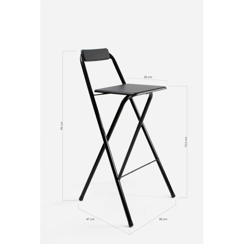 Taburete Alto Plegable Cuadrado