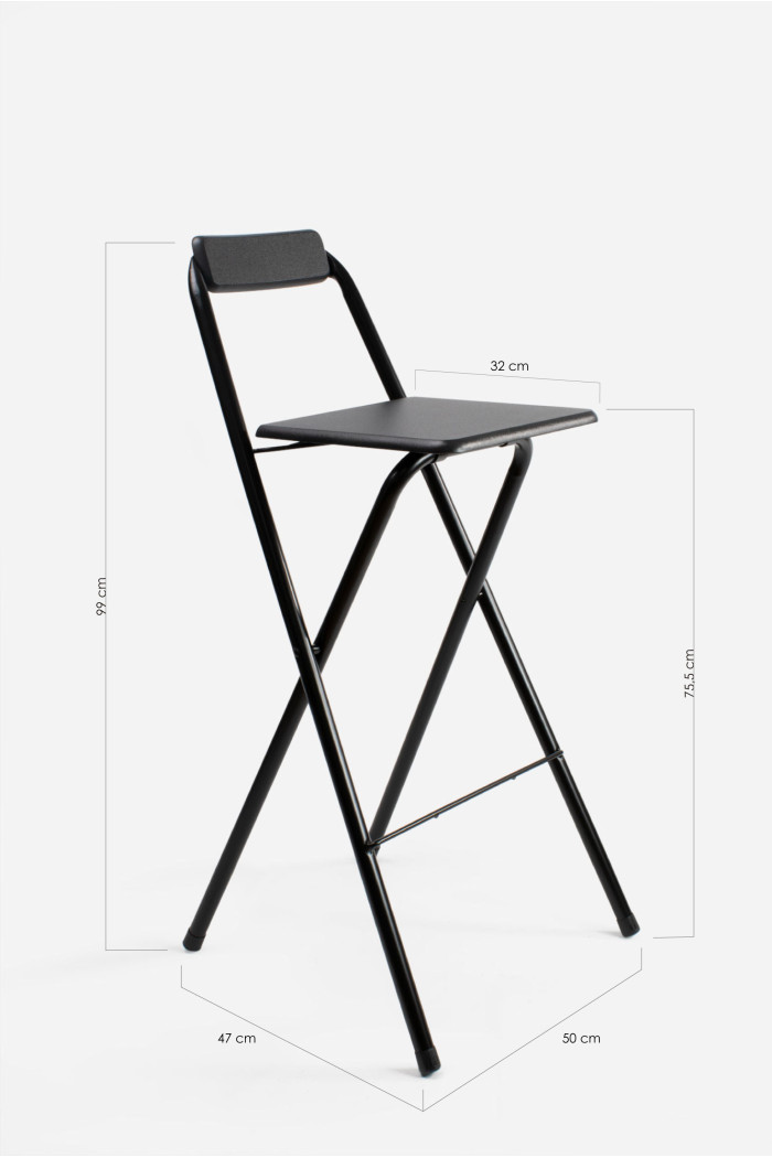 Taburete Alto Plegable Cuadrado