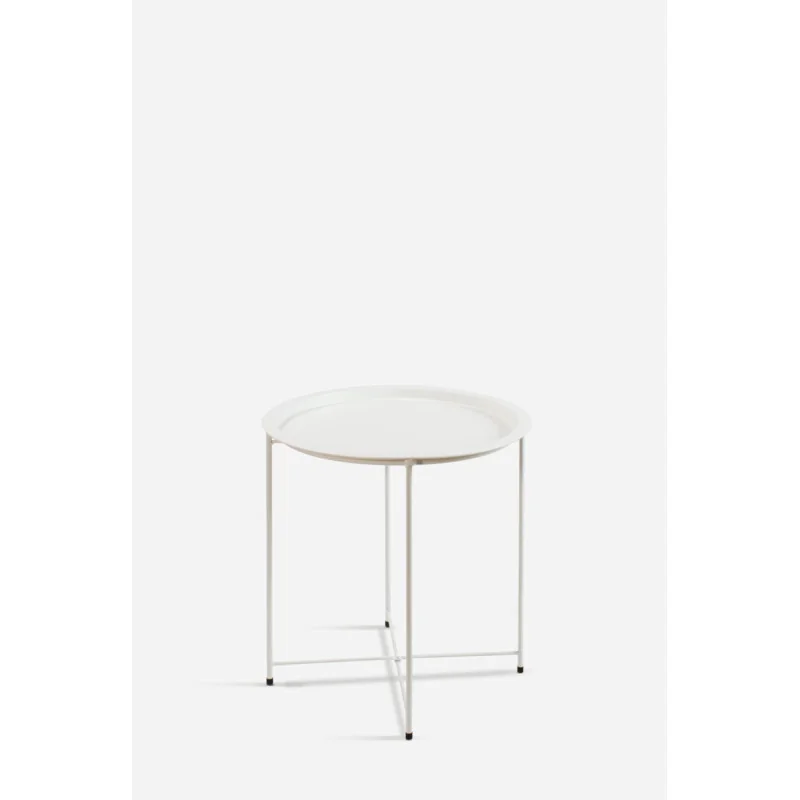 MESA DE METAL PLEGABLE REDONDA - D.47X50,5 cm