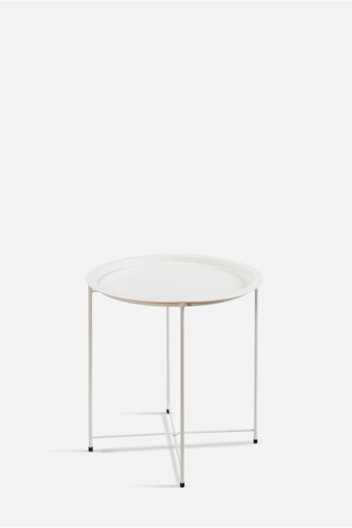 MESA DE METAL PLEGABLE REDONDA - D.47X50,5 cm