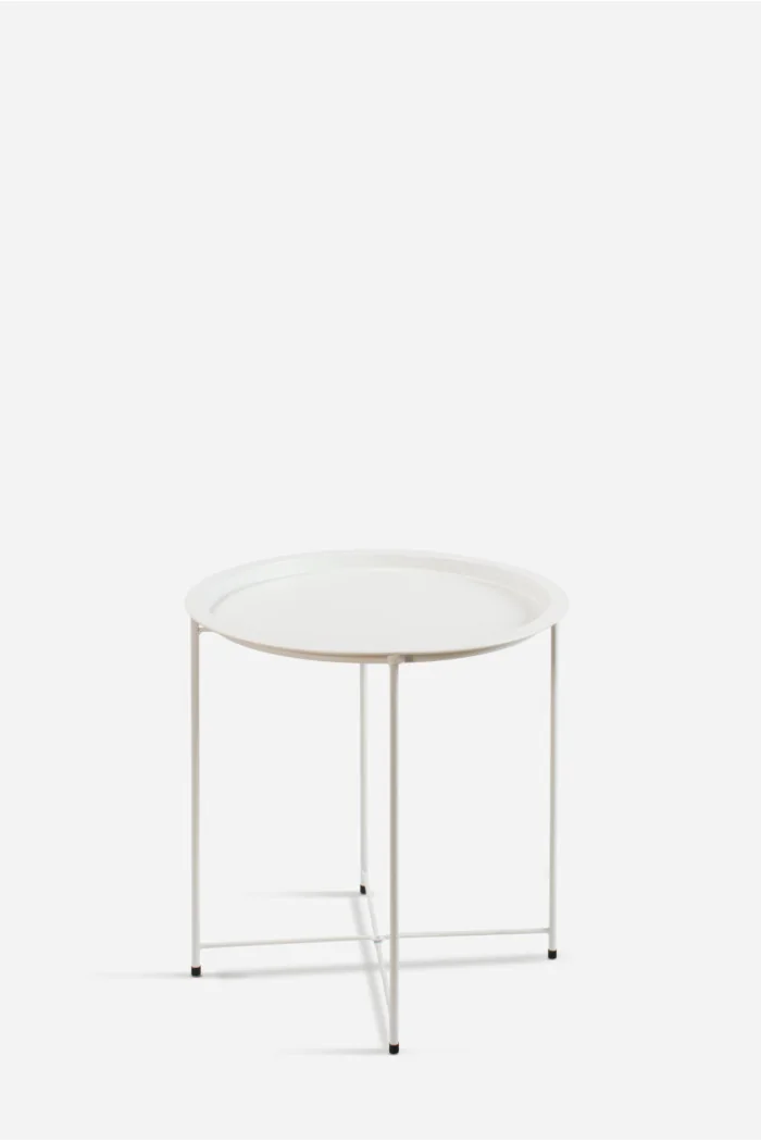 MESA DE METAL PLEGABLE REDONDA - D.47X50,5 cm