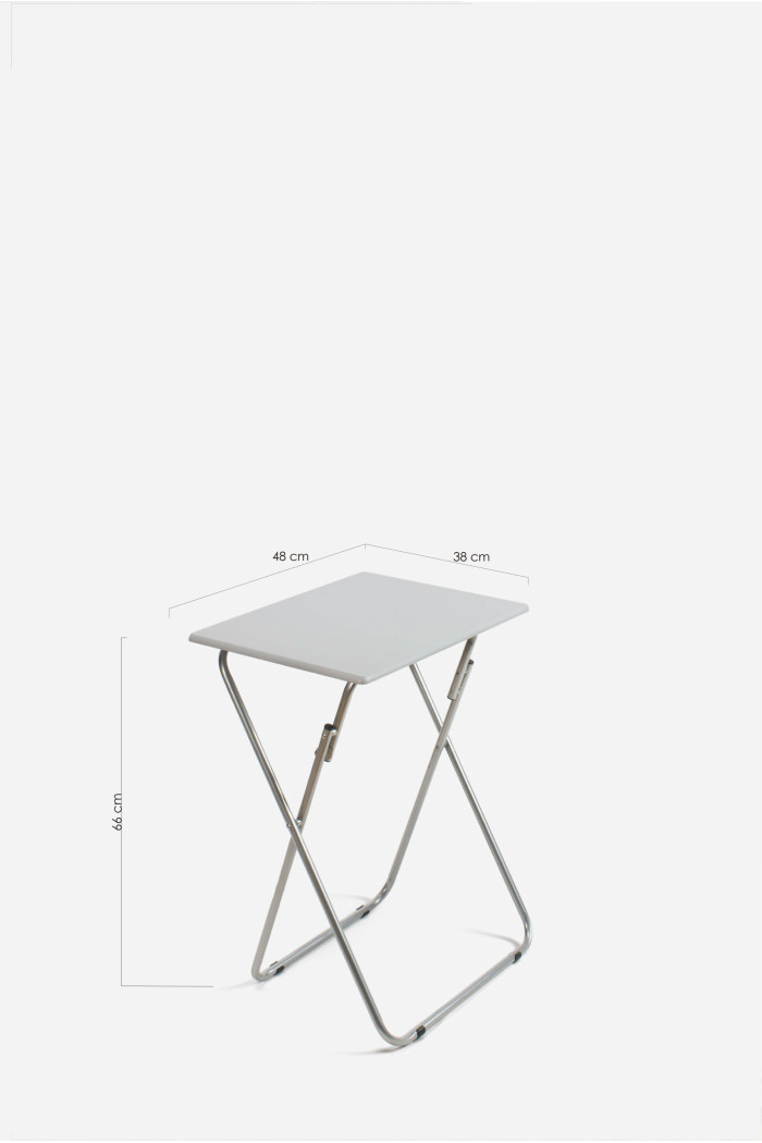 MESA DE MADERA PLEGABLE RECTANGULAR - 48X38X66 cm