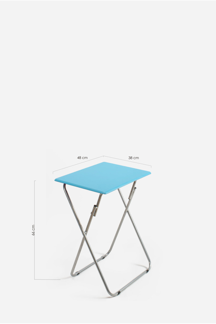 MESA DE MADERA PLEGABLE RECTANGULAR - 48X38X66 cm