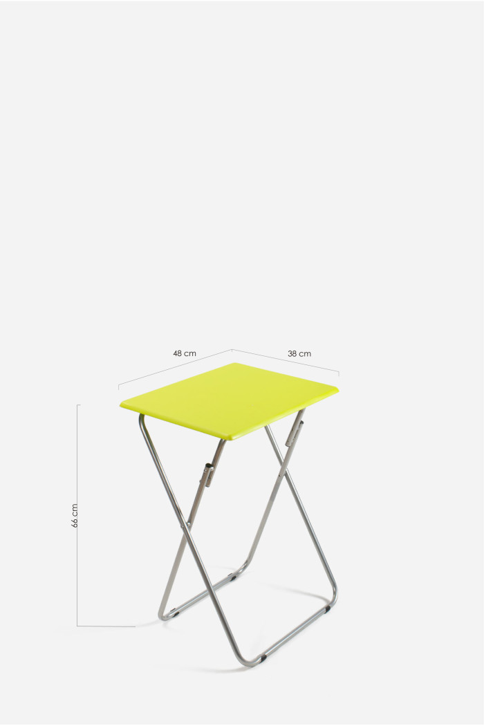 MESA DE MADERA PLEGABLE RECTANGULAR - 48X38X66 cm