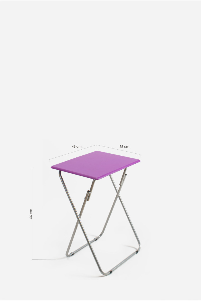 MESA DE MADERA PLEGABLE RECTANGULAR - 48X38X66 cm