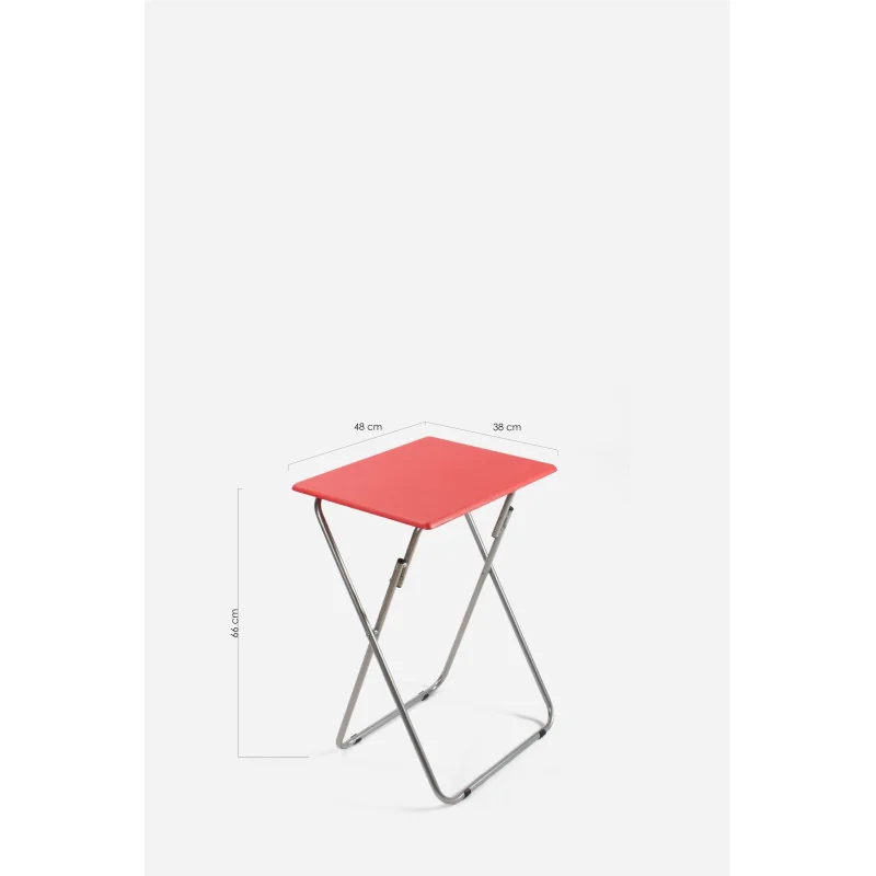 MESA DE MADERA PLEGABLE RECTANGULAR - 48X38X66 cm